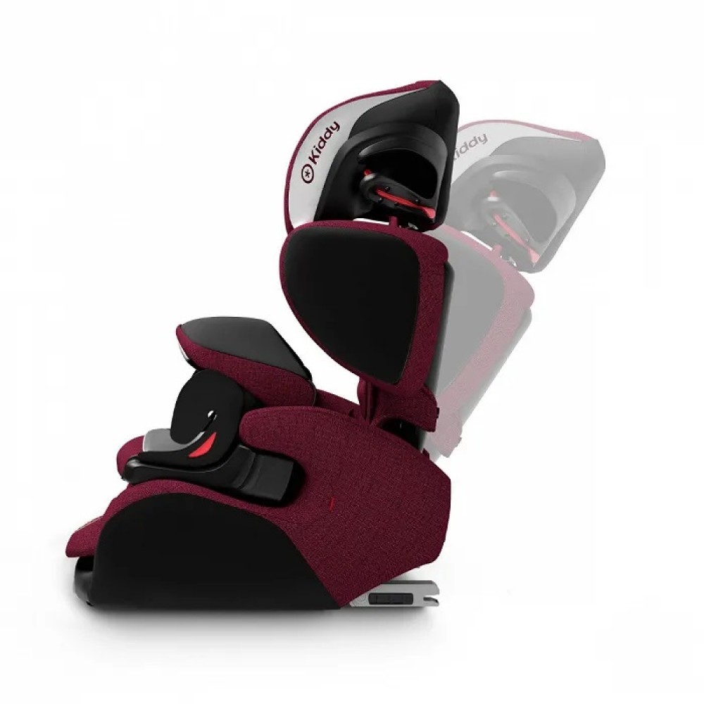 Kiddy Guardianfix 3 - fotelik samochodowy przodem do kierunku jazdy (9mc - 12lat / 80 - 145cm) • Beet Red Melange 
