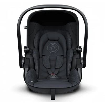 Kiddy Evolution Pro 2 - rozkładany fotelik samochodowy, nosidełko (0 - 15mc / 45 - 83cm) • Midnight Black 