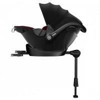 Kiddy Evoluna i-Size 2 - rozkładany fotelik samochodowy, nosidełko (0 - 15mc / 45 - 83cm) z bazą Kiddy Isofix Base 2 • Beet Red Melange