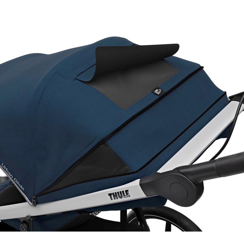 Thule Urban Glide 2 - wózek wielofunkcyjny 2w1 / wózek do biegania 2w1 • Majolica Blue Aluminum
