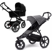 Thule Urban Glide 2 - wózek wielofunkcyjny 2w1 / wózek do biegania 2w1 • Grey Melange Black 