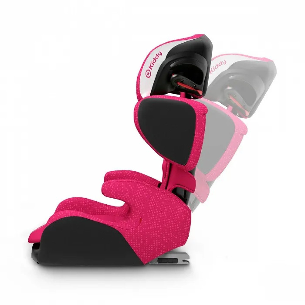 Kiddy Cruiserfix 3 - fotelik samochodowy przodem do kierunku jazdy (3 - 12lat / 100 - 145cm) • Rubin Pink