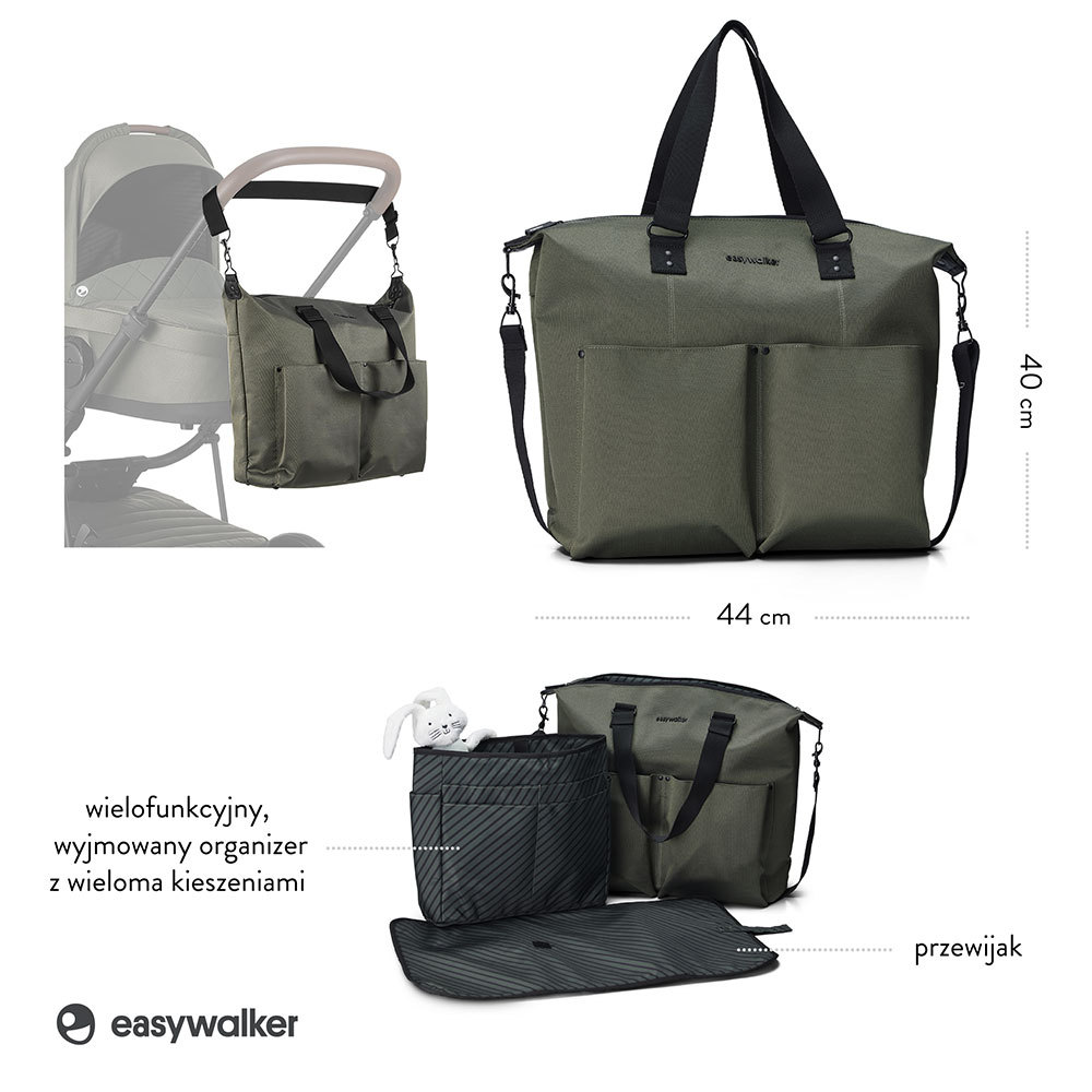Easywalker Harvey 3 -torba do wózka + akcesoria • Emerald Green