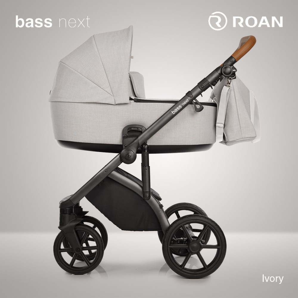 Roan Bass Next - wózek wielofunkcyjny 2w1 • Ivory 