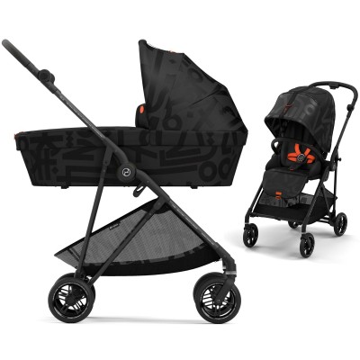 Cybex Melio 3.0 Street  - lekki wózek 2w1 • Real Black