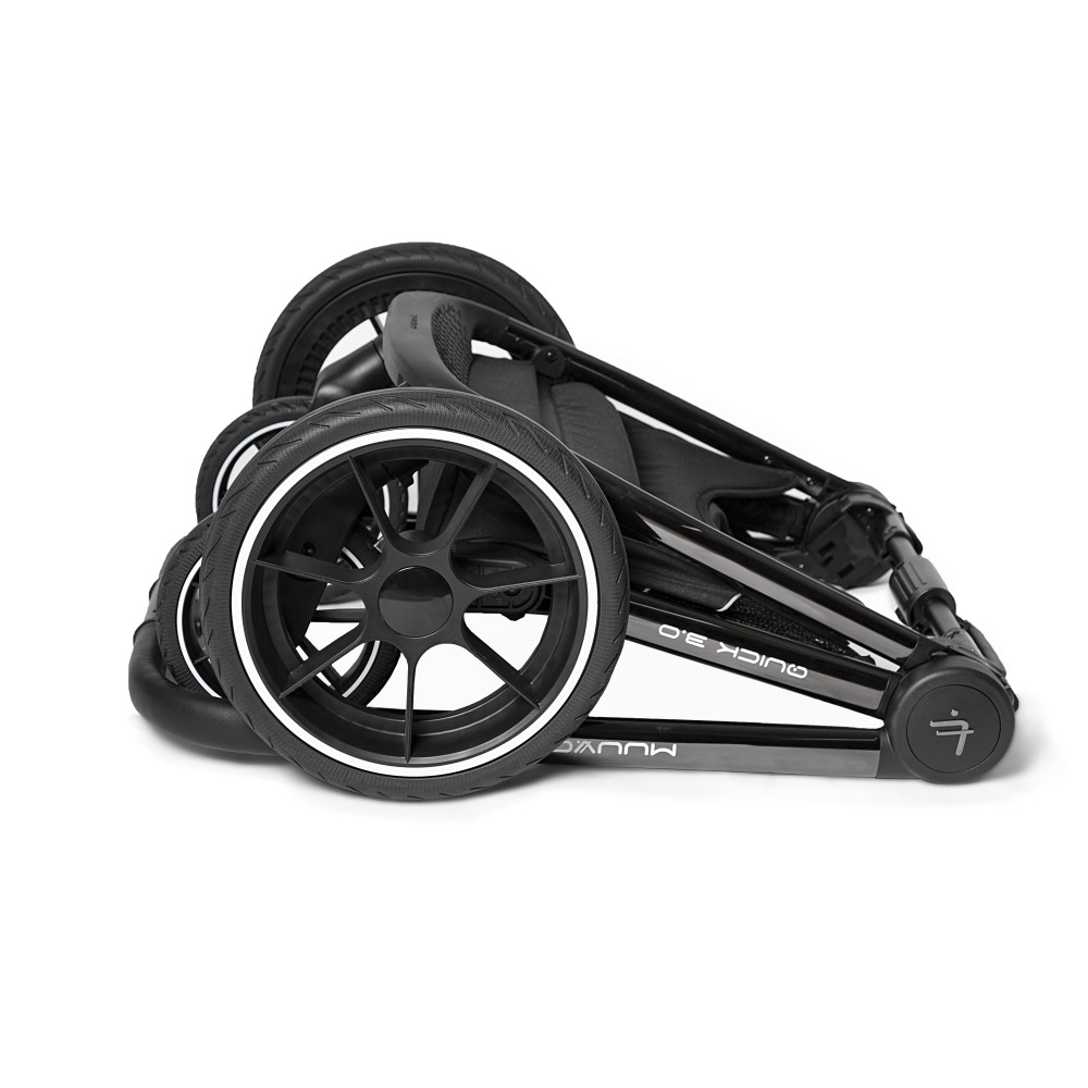 Muuvo Quick 3.0 - Gondola XL Chrome - wózek  wielofunkcyjny 2w1 • Steel Grey