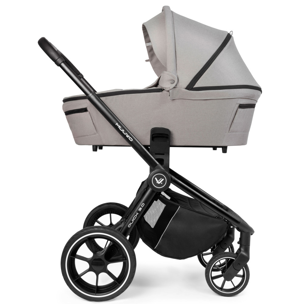 Muuvo Quick 3.0 Люлька Standard Steel grey дитяча коляска 2в1