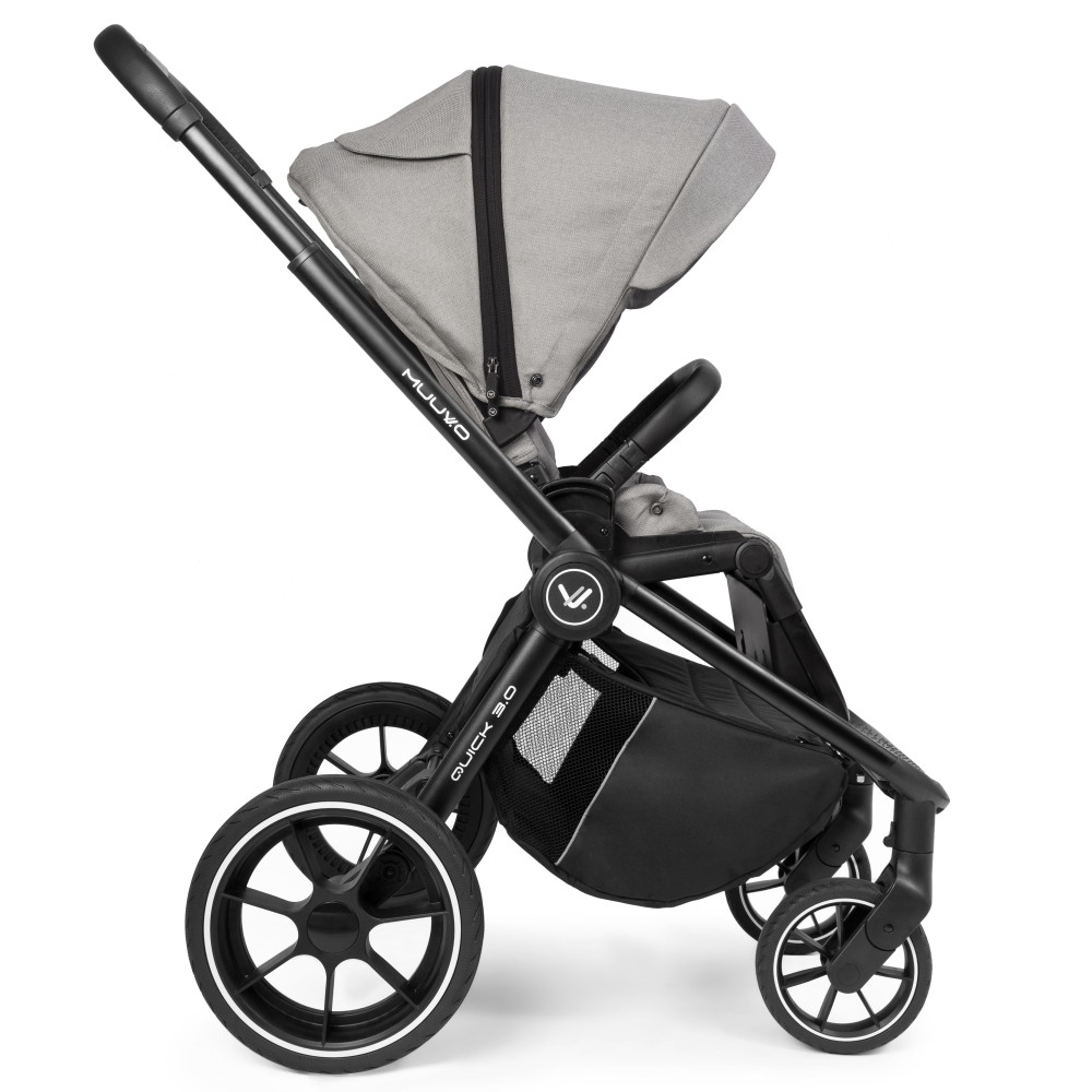 Muuvo Quick 3.0 Люлька Standard Steel grey дитяча коляска 2в1