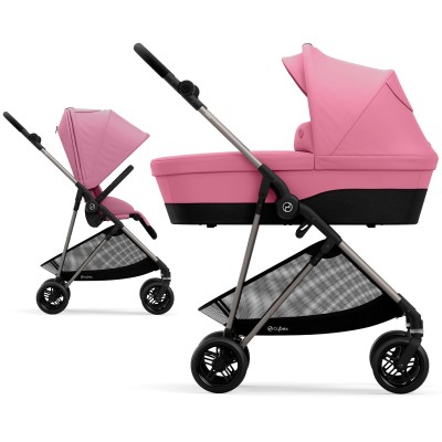 Cybex Melio -  lekki wózek 2w1 • Magnolia Pink