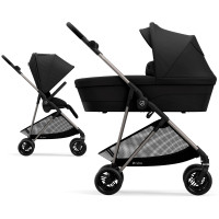 Cybex Melio Deep Black дитяча коляска 2в1
