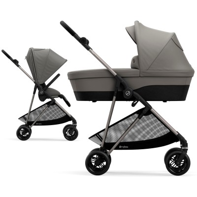 Cybex Melio - lekki wózek 2w1 • Soho Grey