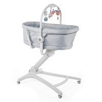 Chicco Baby Hug 4w1 - mobilne łóżeczko dziecięce • Grey Relux Eco