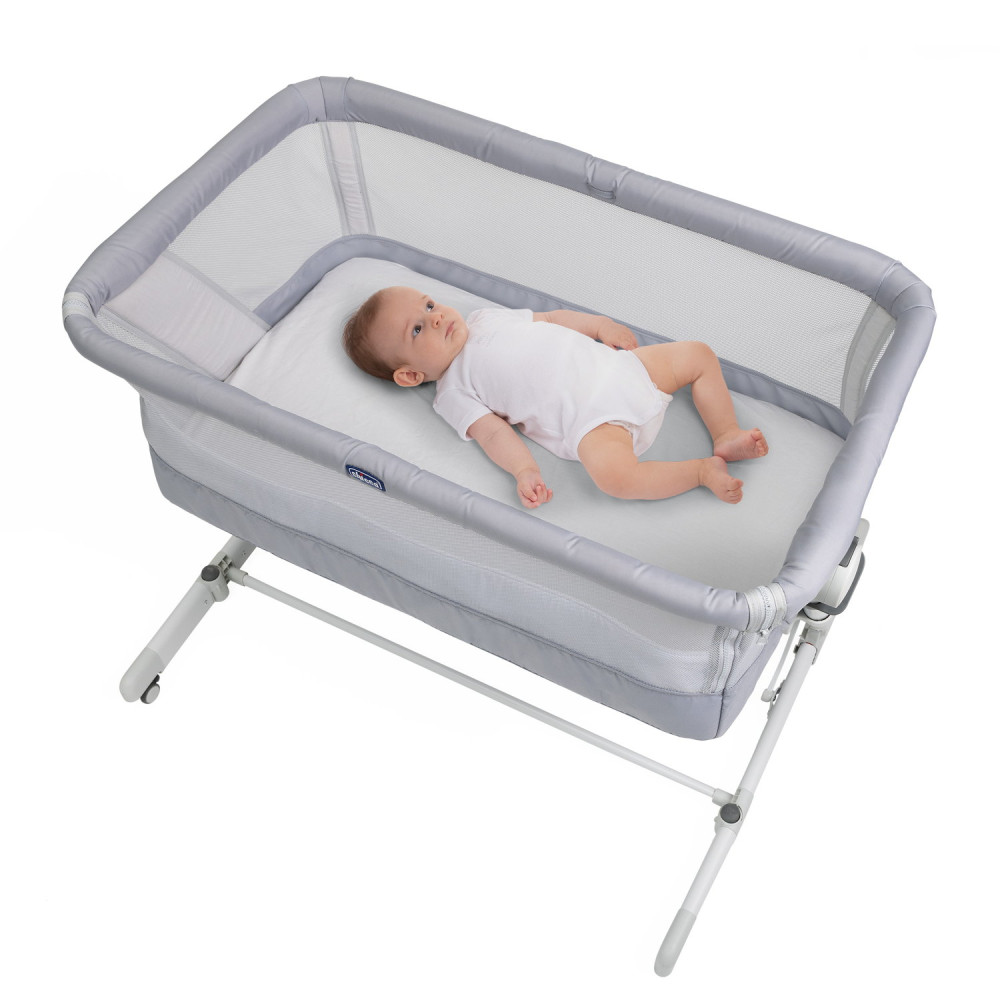 Chicco Next2Me Pop Up Grey Mist дитяче ліжечко