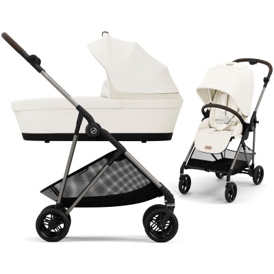 Cybex Melio - lekki wózek wielofunkcyjny 2w1 • Cotton White