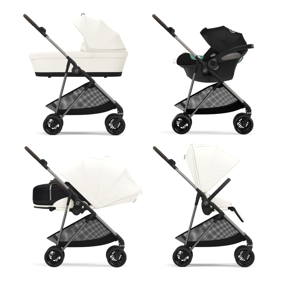 Cybex Melio - lekki wózek wielofunkcyjny 2w1 • Cotton White Cybex Melio - lekki wózek wielofunkcyjny 2w1 • Cotton White