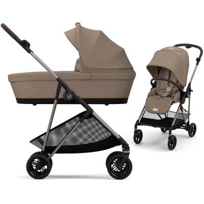 Cybex Melio - lekki wózek wielofunkcyjny 2w1 • Seashell Beige