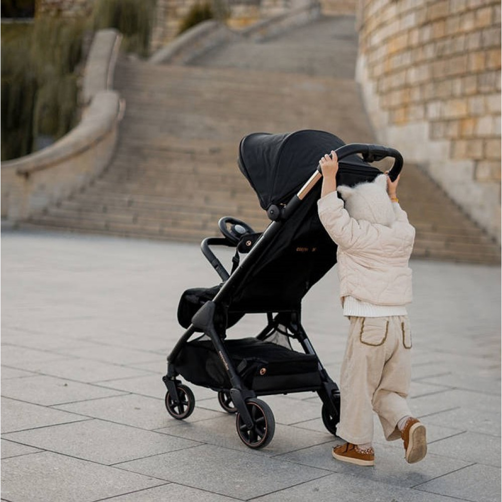 Easywalker Jackey Special Edition - wózek spacerowy / spacerówka do samolotu • Gold