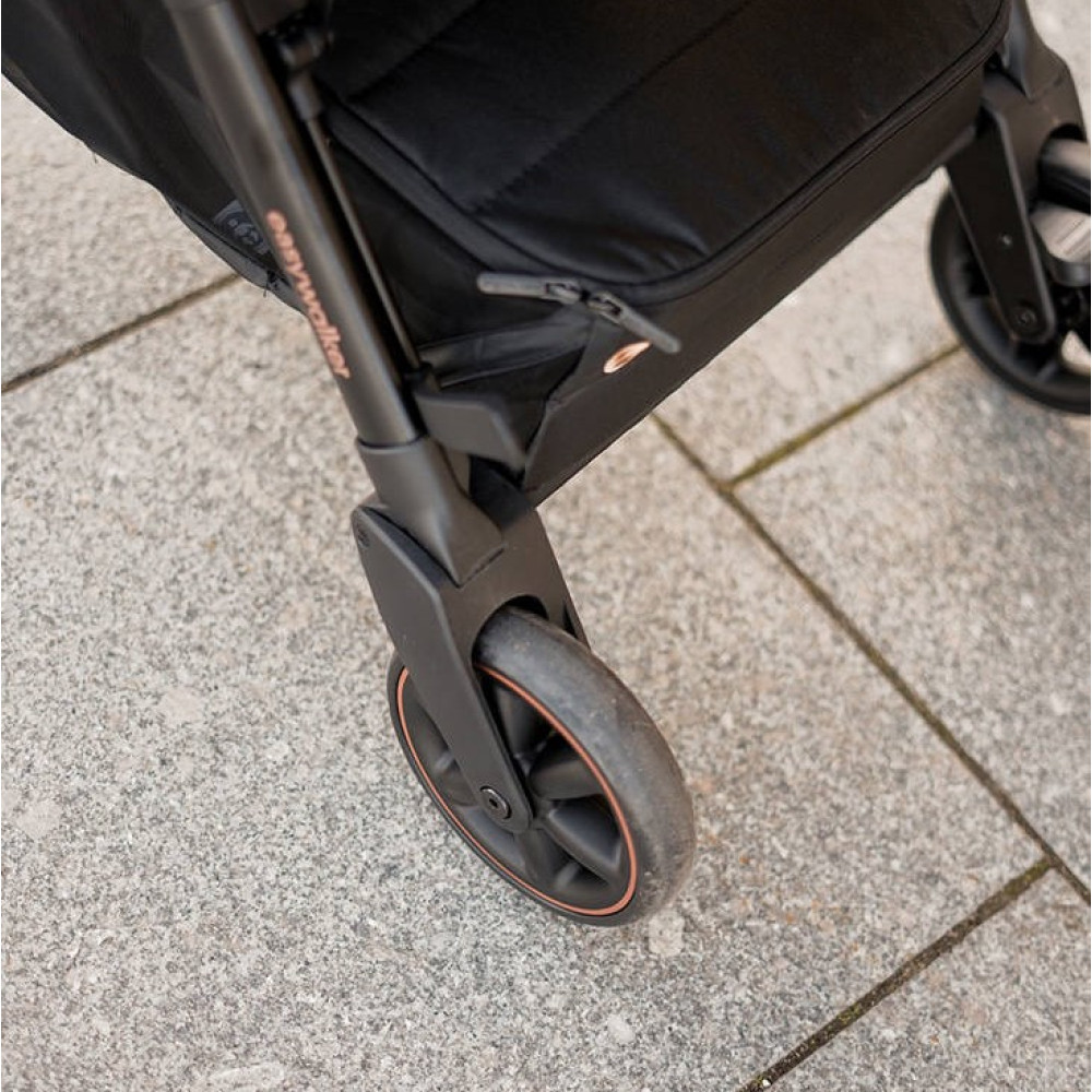 Easywalker Jackey Special Edition - wózek spacerowy / spacerówka do samolotu • Gold