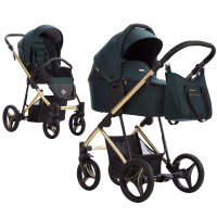 Bebetto Flavio Premium Class - wózek wielofunkcyjny 2w1 • Gold 01