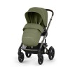 Cybex Talos S Lux - wózek spacerowy na każdy teren / spacerówka z dużymi kołami, dwukierunkowe siedzisko, regulowana rączka • Moss Green (Taupe Frame)
