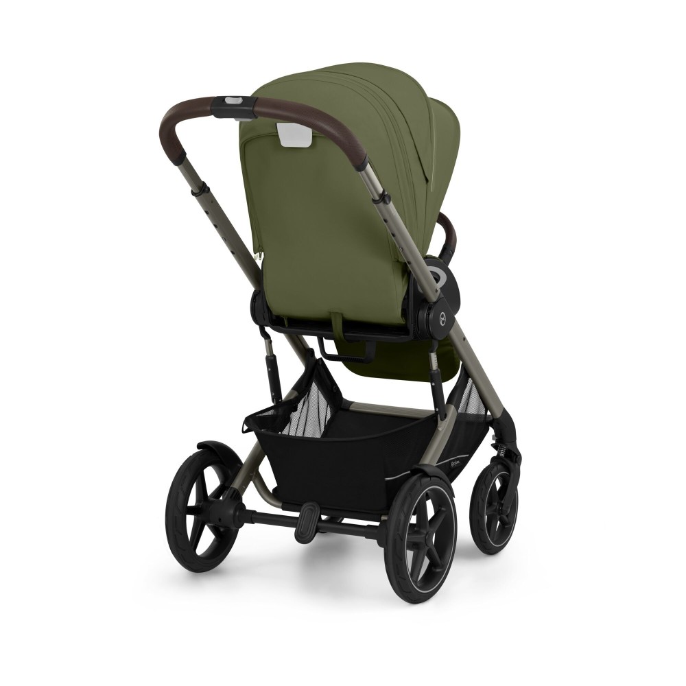 Cybex Talos S Lux - wózek spacerowy na każdy teren / spacerówka z dużymi kołami, dwukierunkowe siedzisko, regulowana rączka • Moss Green (Taupe Frame)