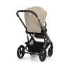 Cybex Talos S Lux - прогулянкова коляска з великими колесами, всесезонний візок, реверсивне сидіння, регульована ручка • Almond Beige (Taupe Frame)