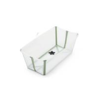 Stokke Flexi Bath -  składana wanienka dla noworodka i dzieci (0-4 lat) • Transparent Green
