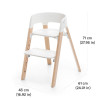 Stokke Steps White-Hazy Grey кресло