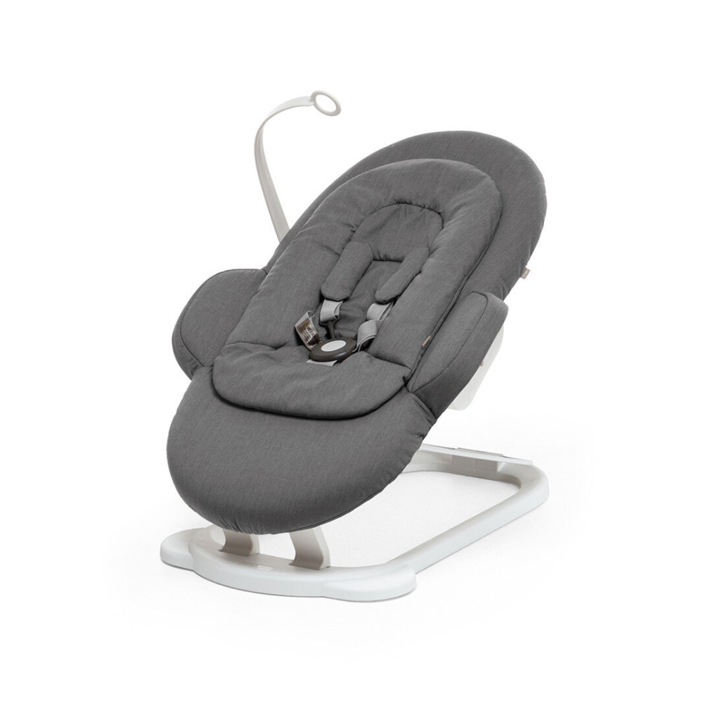 Stokke Steps Deep Grey White шезлонг