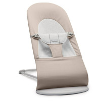 BabyBjorn Balance Soft - leżaczek Cotton/Jersey • Beige Light / Grey Frame BabyBjorn Balance Soft - leżaczek Cotton/Jersey • Beige Light / Grey Frame