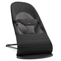 BabyBjorn Balance Soft - leżaczek Cotton • Black / Black frame BabyBjorn Balance Soft - leżaczek Cotton • Black / Black frame
