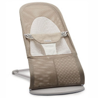 BabyBjorn Balance Soft шезлонг для немовля mesh Grey beige Light grey frame
