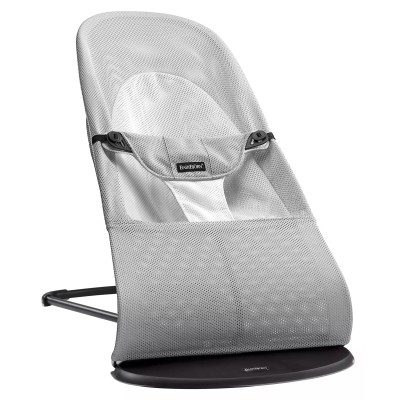 BabyBjorn Balance Soft - leżaczek Mesh • Silver / Black Frame
