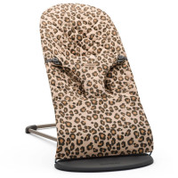 BabyBjorn Bliss - leżaczek Cotton Classic Quilt • Beige Leopard / Dark Grey Frame
