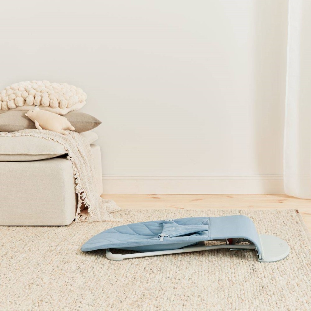 BabyBjorn Bliss шезлонг для немовля Cotton Petal Quilt Blue Light grey frame