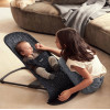 BabyBjorn Bliss - шезлонг для немовля, крісло для дітей (0 - 2 роки, 3,5 - 13 кг) • Anthracite Leopard / Black Fram