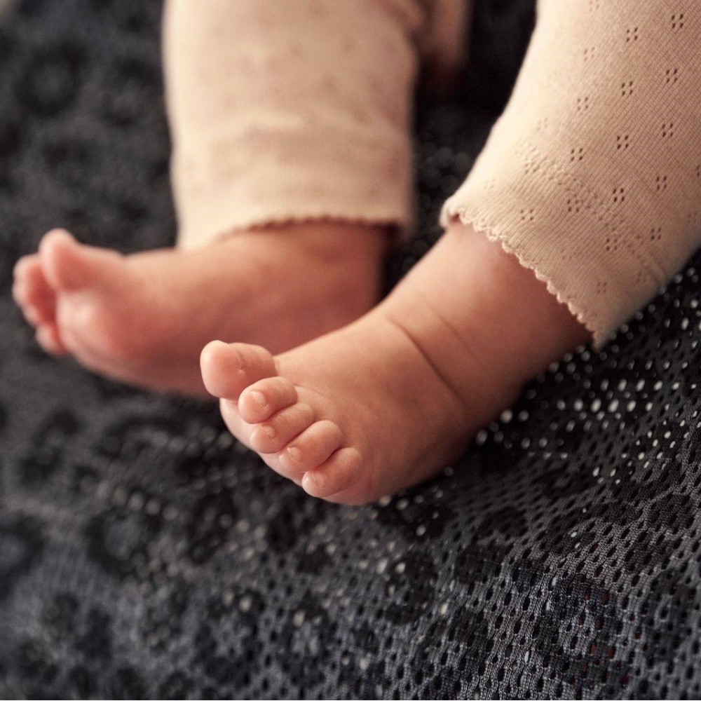 BabyBjorn Bliss - шезлонг для немовля, крісло для дітей (0 - 2 роки, 3,5 - 13 кг) • Anthracite Leopard / Black Fram