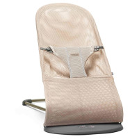 BabyBjorn Bliss - шезлонг для немовля, крісло для дітей (0 - 2 роки, 3,5 - 13 кг) • Pearly Pink / Dark Grey Frame