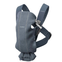 BabyBjorn Mini 3D Jersey - nosidełko (0-12mc) • Niebieski