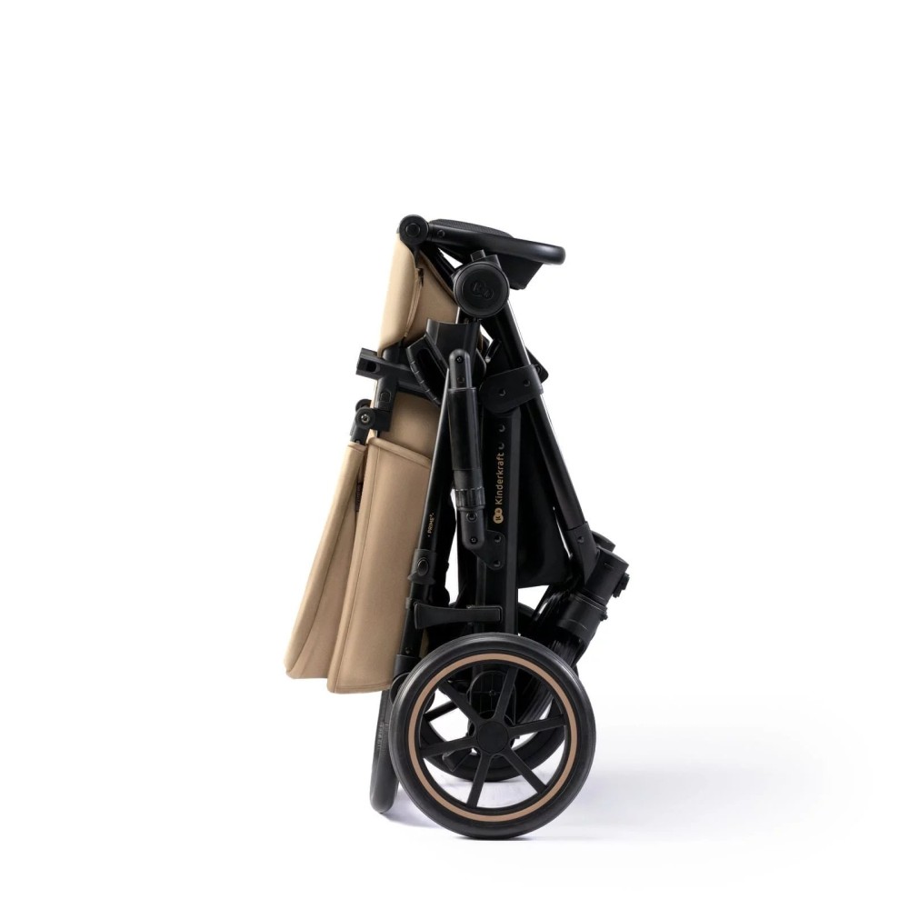 Kinderkraft Prime 2 - wózek wielofunkcyjny 3w1 • Beżowy
