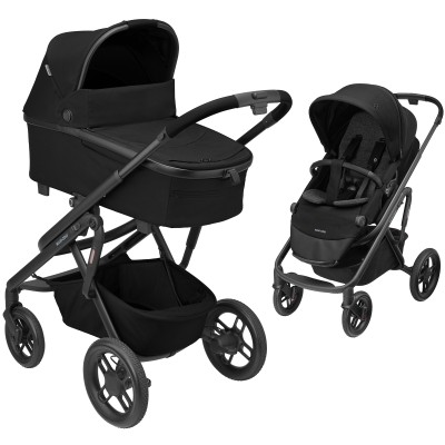Maxi Cosi Lila XP Plus - wózek wielofunkcyjny 2w1 / terenowy wózek 2w1 • Essential Black