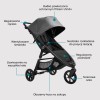 Baby Jogger City Mini GT2 - trójkołowy wózek 2w1 • Stone Grey