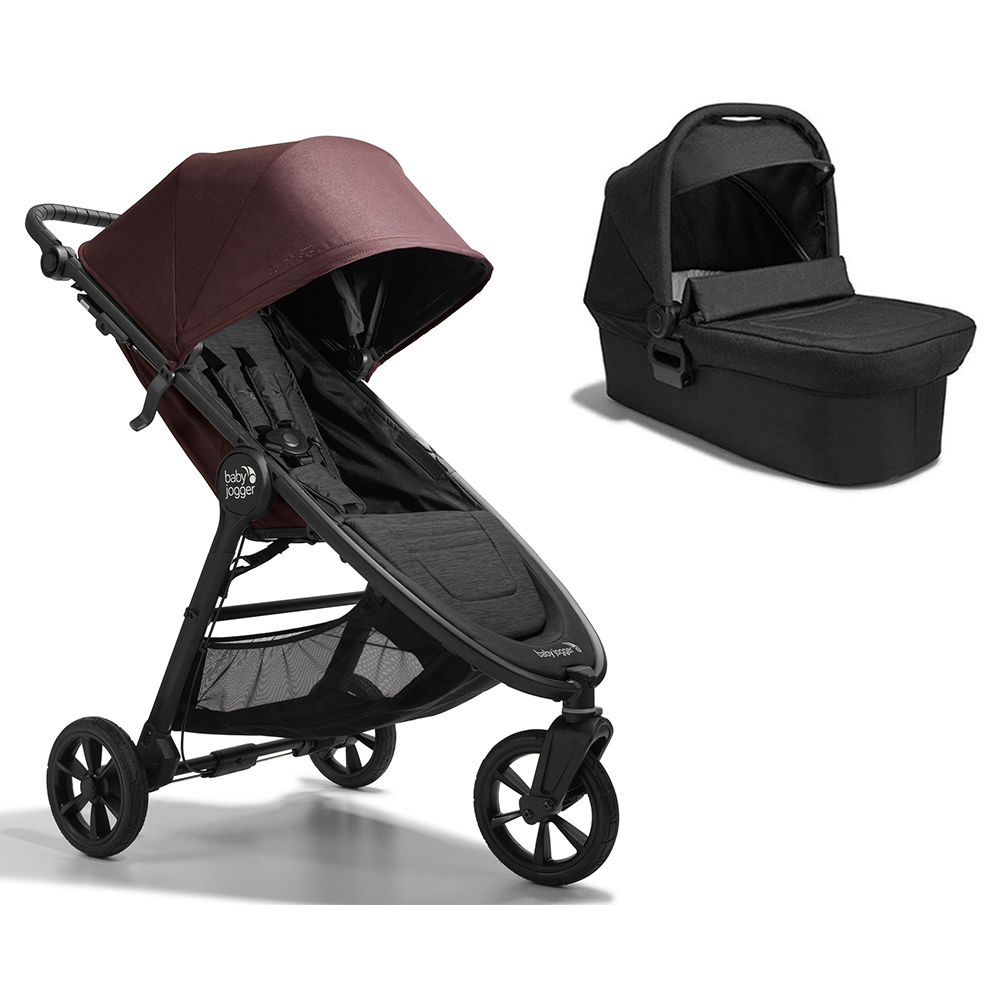 Baby Jogger City Mini GT2 - trójkołowy wózek 2w1 • Brick Mahogany