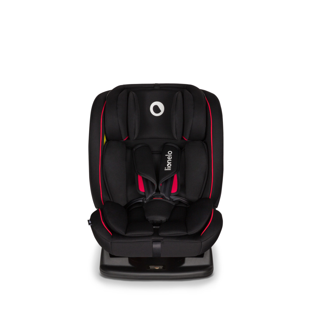 Lionelo Aart - fotelik samochodowy tyłem i przodem do kierunku jazdy (0-12lat / 0-36kg) • Black Carbon Red