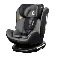 Lionelo Bastiaan - obrotowy fotelik samochodowy (0-12lat / 0-36kg • Grey Black