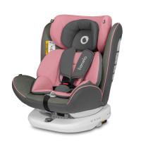Lionelo Bastiaan - obrotowy fotelik samochodowy (0-12lat / 0-36kg) • Pink Baby