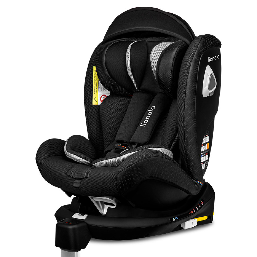 Lionelo Braam - obrotowy fotelik samochodowy (0-12lat / 0-36kg) • Carbon Lionelo Braam - obrotowy fotelik samochodowy (0-12lat / 0-36kg) • Carbon