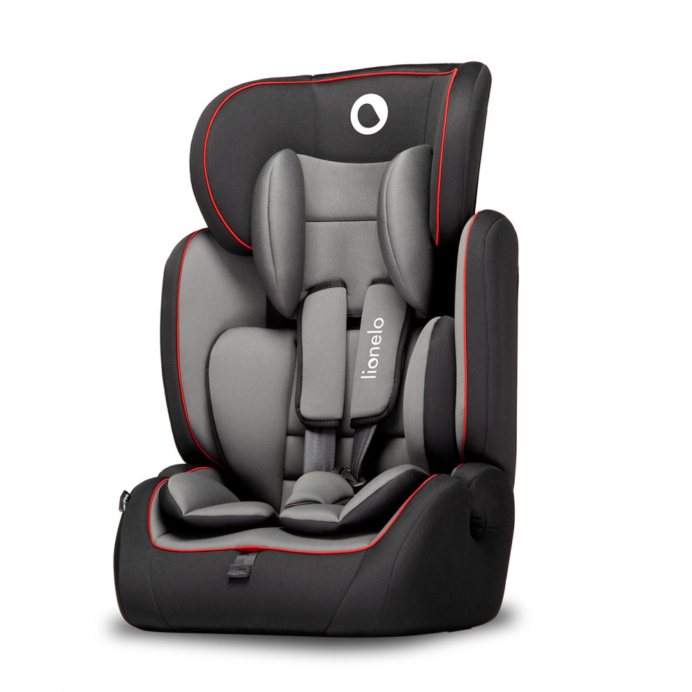 Lionelo Levi Simple - fotelik samochodowy przodem do kierunku jazdy (9mc - 12lat / 9-36kg) • Sporty Black