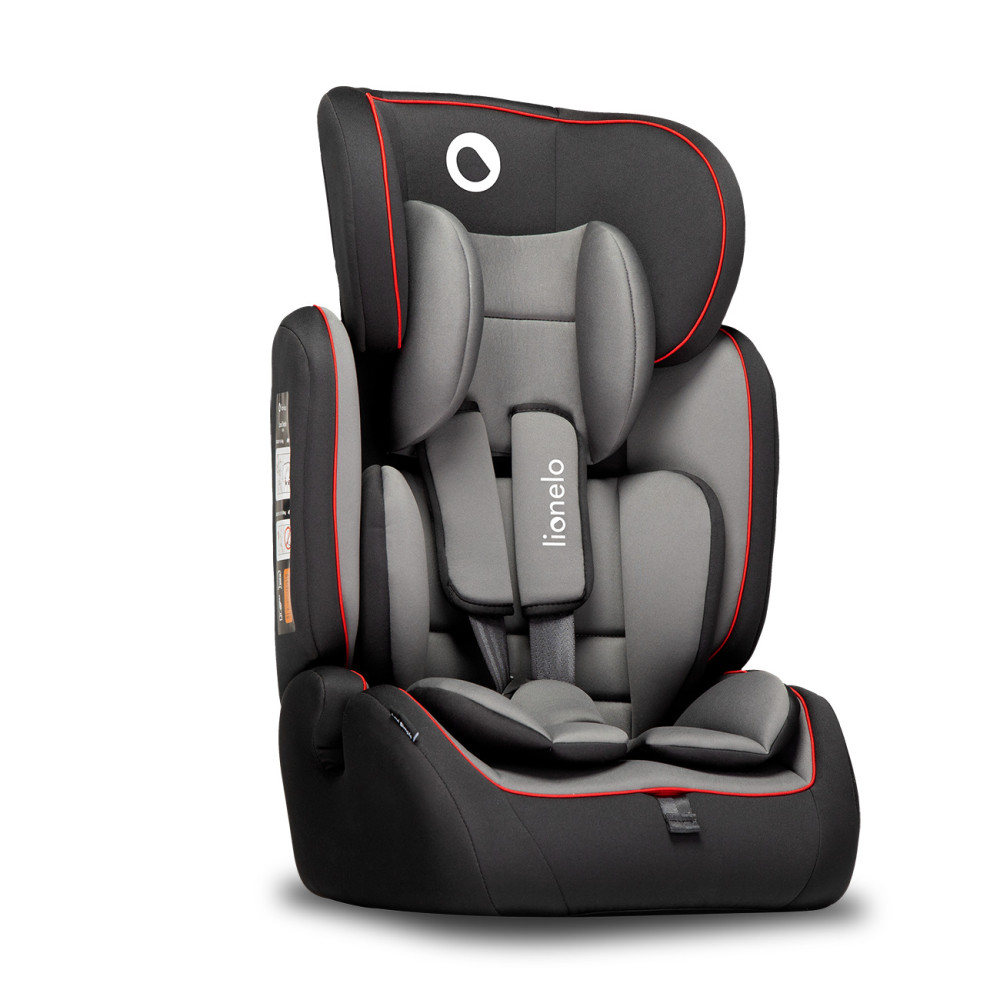 Lionelo Levi Simple - fotelik samochodowy przodem do kierunku jazdy (9mc - 12lat / 9-36kg) • Sporty Black