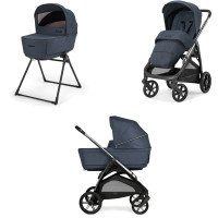Inglesina Aptica - wózek dziecięcy premium 3w1 / stojak na gondolę w zestawie • Resort Blue